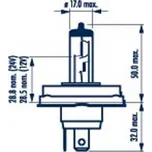 Narva R2 / H4 12V 45/40W 48121