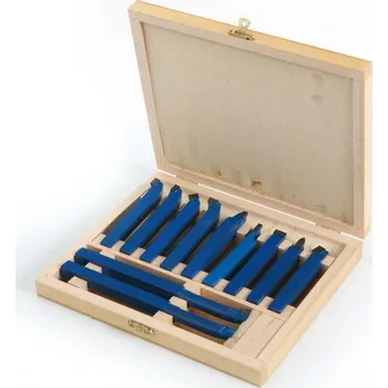 Příslušenstí k soustruhu Soustružnické nože s karbidovými letovanými plátky 6 mm - sada 11 dílů (TrueTech)