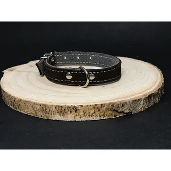 Obojek pro psa Palkar obojek z velurové kůže pro psy 30 cm x 16 mm hnědá (Palkar obojek z velurové kůže pro psy 30 cm x 16 mm hnědá)