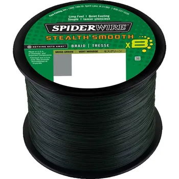 Příze Spiderwire STEALTH Smooth8 0.19mm 18.00kg, zelená (Hustě pletená šňůra z 8 mi vláken vyrobena v U.S.A.)