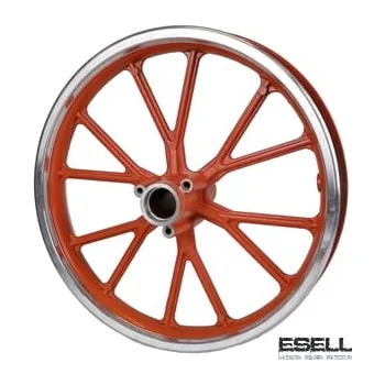 Ráfek na kolo Přední ráfek minicross 10 palců, šířka 92mm oranžová