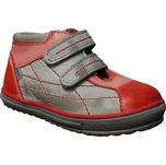 Santé Dětská zdravotní obuv Santé, celokožená - ČERVENO ŠEDÁ Velikost obuvi: 26