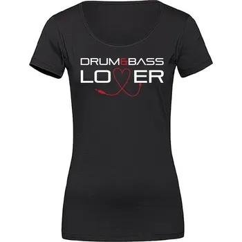 Dámské tričko DNBMARKET.CZ Dámské tričko DNB Love 2019 Velikost: M, Barva: Černá