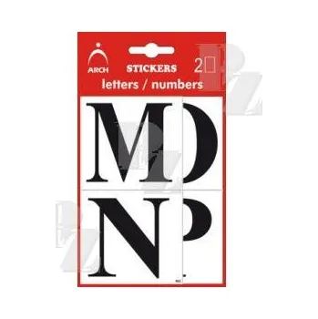 Samolepící etiketa Samolepící etikety Písmena M-Z výška 52 mm 462-B, Arch Zlín