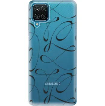 Pouzdro na mobilní telefon Odolné silikonové pouzdro iSaprio - Fancy - black - Samsung Galaxy A12