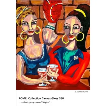 Fotopapír FOMEI A4 Canvas Gloss 390, testovací balení 5 listů