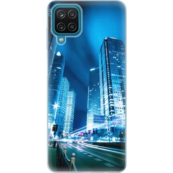 Pouzdro na mobilní telefon Odolné silikonové pouzdro iSaprio - Night City Blue - Samsung Galaxy A12