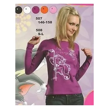 Chlapecké tričko Taro, dívčí tričko 507-T&J, barva oranžová, vel. 158