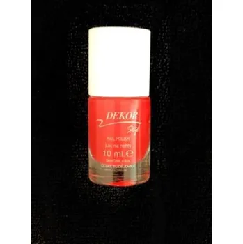 Přípravek na nehty Dekor Korálově červený lak na nehty č.54 10 ml