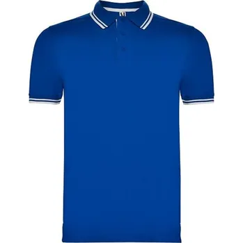 Pánské tričko ROLY Polokošile Montreal, krátký rukáv, pánská E6629-0501-S S Modrá/bílá