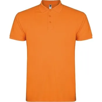 Pánské tričko ROLY Polokošile STAR pánská krátký rukáv E6638-31-S S Oranžová
