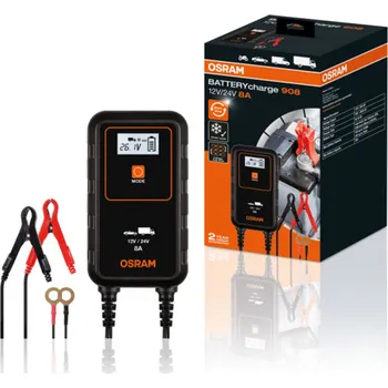 Nabíječka autobaterie Inteligentní nabíječka baterií 12/24V 4/8A charge 908