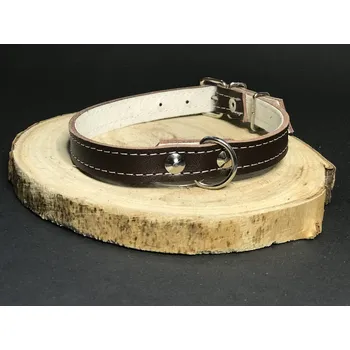 Obojek pro psa Palkar obojek z kůže hlazenice pro psy 45 cm x 18 mm hnědý (Palkar obojek z kůže hlazenice pro psy 45 cm x 18 mm hnědý)
