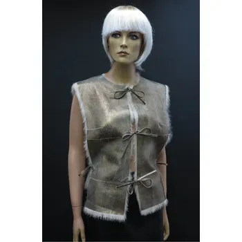 Dámská vesta Špongr Kožešinová vesta Gold Rabbit zlatá