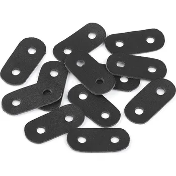 Brzdičky z eko kůže 16x34 mm, barva 3 černá