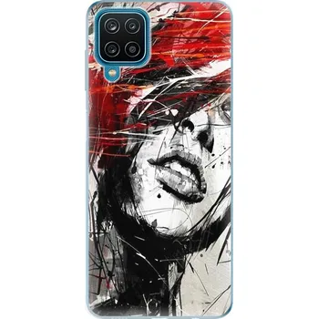 Pouzdro na mobilní telefon Odolné silikonové pouzdro iSaprio - Sketch Face - Samsung Galaxy A12