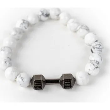 Náramek WUX Fitness náramek HOWLIT Barva činky: Stříbrná činka, VELIKOST NÁRAMKU: Dámská