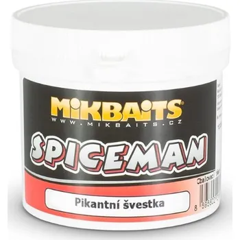 Návnadová pasta Mikbaits Obalovací Těsto Spiceman Pikantní Švestka 200 g
