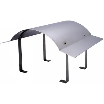 Komín Oromis Komínová stříška Napoleon - nerez 0,6 mm Rozteč kotvení, vnější rozměr stříšky - Š x H (cm): 57 x 97 cm (rozteč kotvení 29 x 76)