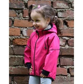 Chlapecká bunda Fantom Softshellová bunda s ÚPLETEM-růžová KONFEKČNÍ VELIKOST: 80