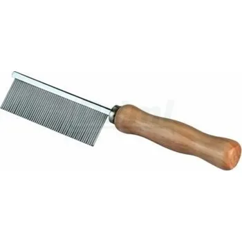 Hřeben s dřevěným madlem jemný