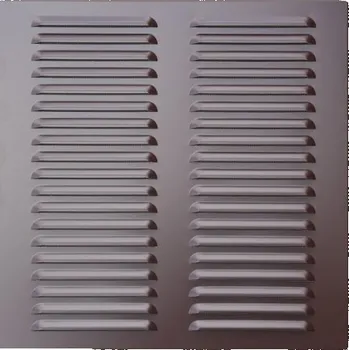 Větrací mřížka M&D Větrací mřížka se síťovinou HNĚDÁ AL 40x40 cm