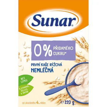 Dětská výživa Sunar První kaše rýžová nemléčná 220 g