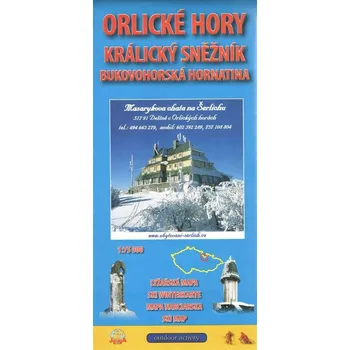 Orlické hory: Zimní lyžařská mapa 1:75 000 - Jena (2015)
