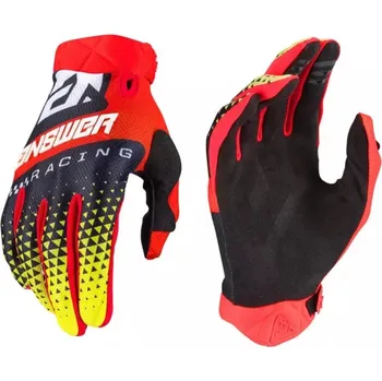 Moto rukavice Motocross rukavice červené značky Racing