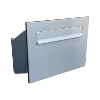 Poštovní schránka DOLS Poštovní schránka D-241 šikmá do sloupku + čelní deska bez jmenovky - NEREZ