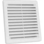 Větrací mřížka se síťovinou - krytka 200x200 bílá