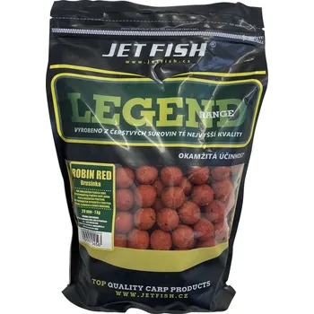 Boilies Jet Fish Boilie LEGEND Robin red + A.C. brusinka-250 g 24 mm