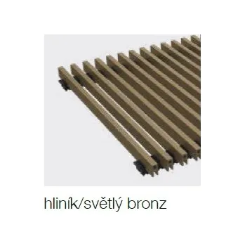 Radiátor Krycí mřížka KORAFLEX PM THIN hliník bronz světlý 14x220 cm PM-22014-R5200Y