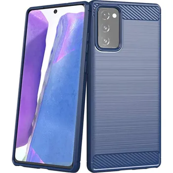 Pouzdro na mobilní telefon Pouzdro Carbon Case pro Samsung N980 Galaxy Note 20 modré