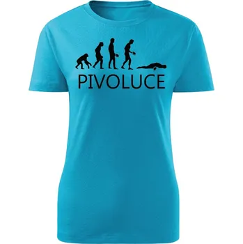 Dámské tričko Dámské tričko Pivoluce Barva: Tyrkysová, Velikost: L