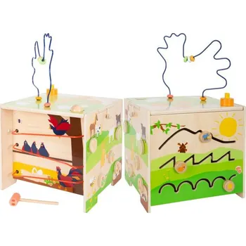 Hračka Small Foot motorická kostka Country life