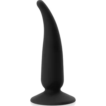 Anální kolík PRUŽNÝ ANÁLNÍ KOLÍK S PŘÍSAVKOU ÚZKÁ ZAHNUTÁ ŠPIČKA - 72526634