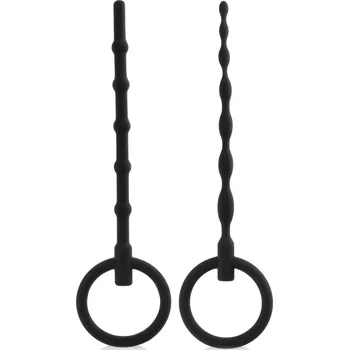 SADA SILIKONOVÝCH DILATORŮ DVA MASAŽÉRY MOČOVÉ TRUBICE BDSM – 78407692