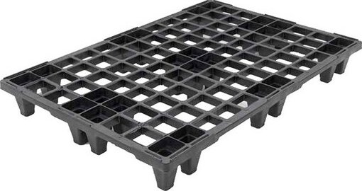 Lehká plastová paleta 1200 x 800 mm - bez okraje
