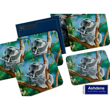 prostírání Hanipol - Korkové prostírání "Mazlící Koala" - 10*11 cm - 6 ks