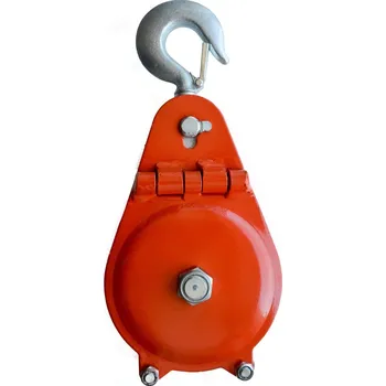 Jištění Kladka s ložiskem a hákem Tažná síla max.: 6,4 t