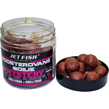 Boilies Jet Fish Boosterované Boilie Mystery Krill/Krab 250 ml -20 mm