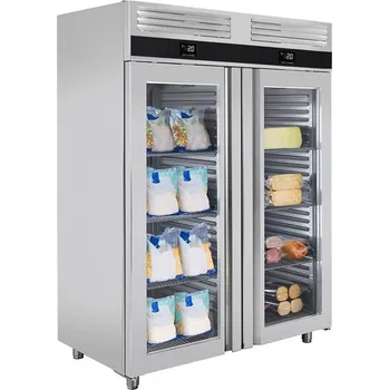 Lednice Kombinace lednice a mrazáku 1400 litrů, 2 skleněné dveře