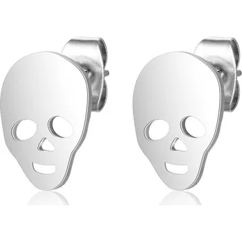 Souprava šperků Náušnice puzety lebky ve dvou barevných provedeních z chirurgické oceli - Povrchová úprava Bez galvanizace VL 229