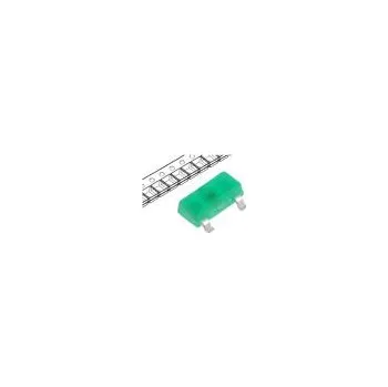 Polovodič LED SMD SOT23 green 2.6÷8mcd 3x1.3x1.05mm 140° 2.2÷2.5V 20mA