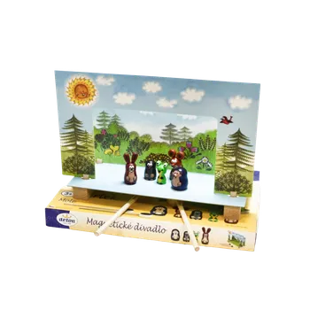Dřevěná hračka Magnetické divadlo Krteček