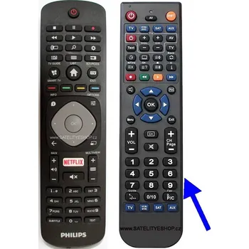 Philips 398GR08BEPHN0010CR dálkový ovladač náhradní