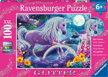 Puzzle Ravensburger Zářící jednorožec 100 dílků
