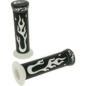 Motocyklový chránič Vparts Gripy Flame černá, bílá VC12127