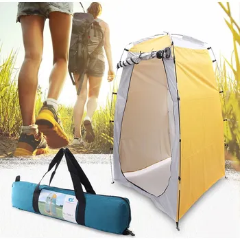 kempingová sprcha Přenosná kempingová sprcha / sprchová kabinka barva žluto-bílá